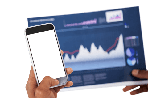 transparent chart display on smartphone screen for data analysis - Download Free Stock Videos Pikwizard.com
