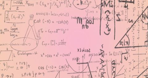 Abstract Mathematical Equations Collage on White Background - Download Free Stock Images Pikwizard.com