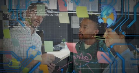 innovative teamwork in futuristic digital environment - Download Free Stock Images Pikwizard.com