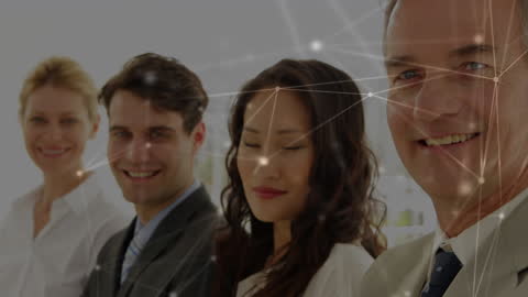 Diverse Business Professionals in a Networked Office Environment