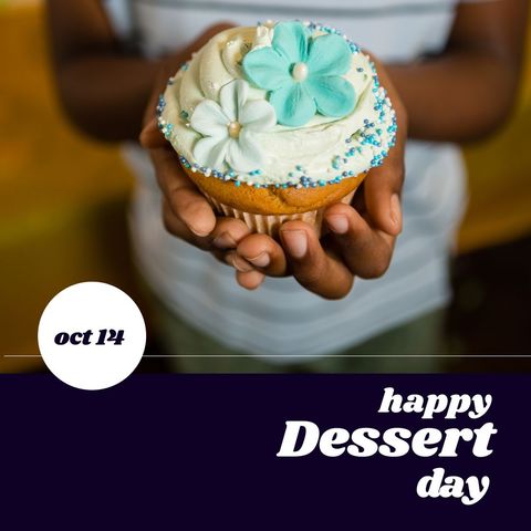 child holding decorated cupcake for dessert day celebration - Download Free Stock Templates Pikwizard.com