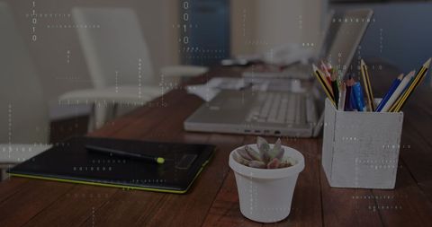 Technology Integration in Modern Workspace Showing Coding Interface - Download Free Stock Images Pikwizard.com