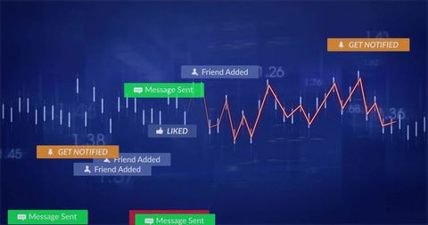Dashboard with Data Graph and Alerts for Analytics Insights