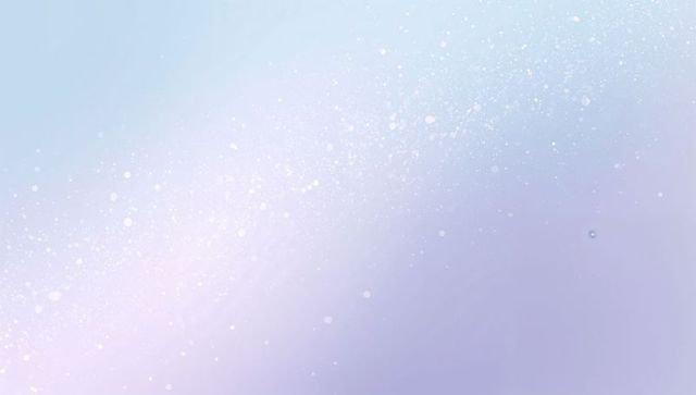 Pastel blue lavender gradient background glowing soft white bokeh and ethereal sparkles