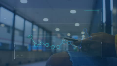 Financial Data Animation on Smartphone | Global Analytics Visualization