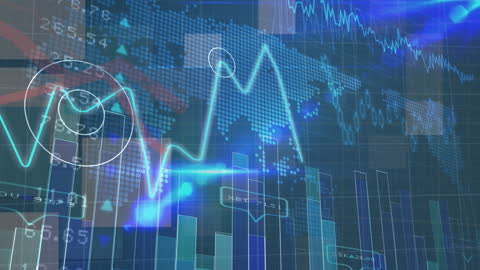 Digital Chart Visualizing Global Financial Data Trends