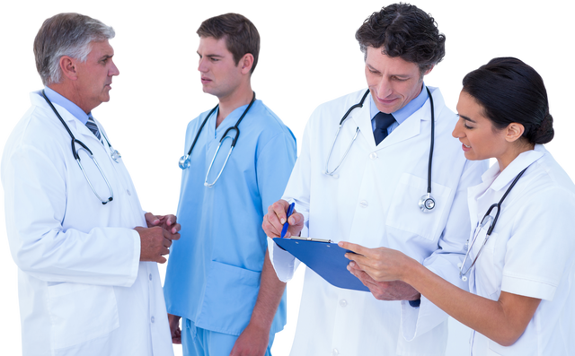 Medical Team Discussing on Transparent Background - Download Free Stock Videos Pikwizard.com