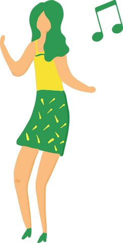 colorful female dancing on transparent background with music - Download Free Stock Videos Pikwizard.com