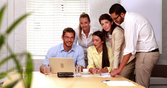 Team Collaboration in Modern Office Bright Meeting Room - Download Free Stock Images Pikwizard.com