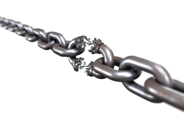 3D Illustration of Broken Silver Chain on Transparent Background - Download Free Stock Videos Pikwizard.com