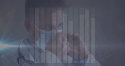 Medical Professional Analyzing Data Amid COVID-19