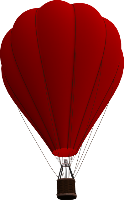 Red Hot-Air Balloon Isolated on Transparent Background Vector Illustration - Download Free Stock Videos Pikwizard.com