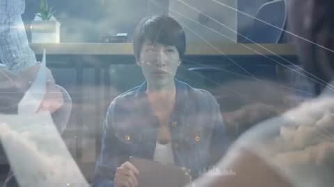 Business Team Collaborating on Digital Network Strategy