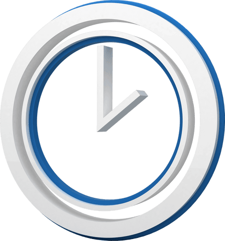 minimalist transparent clock concept with blue accents - Download Free Stock Videos Pikwizard.com
