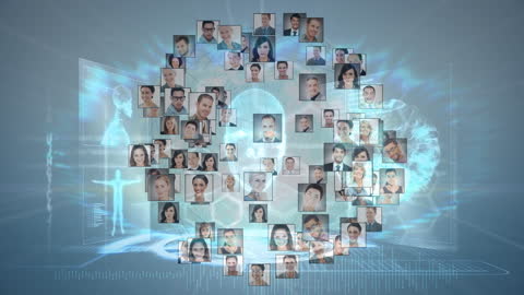 Global Network of Connected Individuals in Digital Space