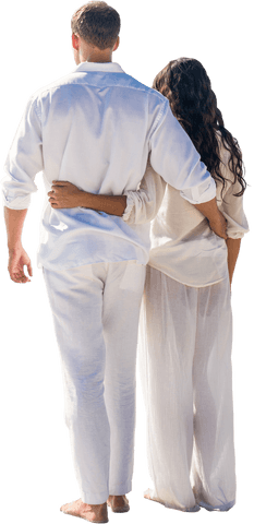 caucasian couple in embrace on transparent background celebration - Download Free Stock Videos Pikwizard.com