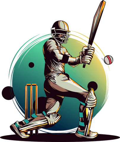 dynamic batsman swinging cricket bat on transparent background - Download Free Stock Videos Pikwizard.com