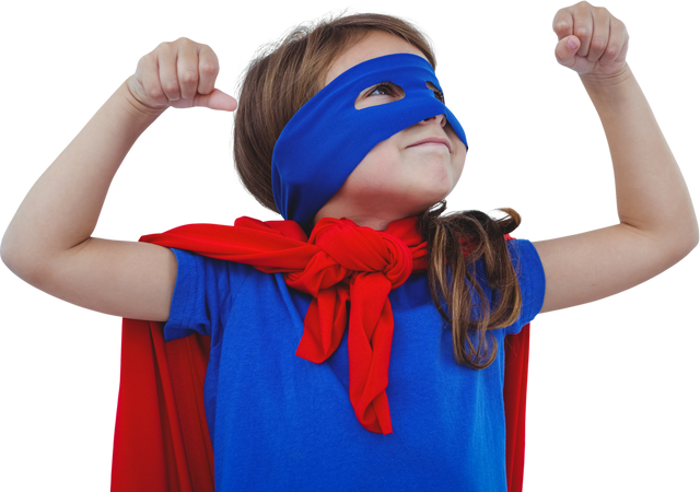 Masked Girl in Blue Costume Pretending to be Transparent Superhero - Download Free Stock Videos Pikwizard.com