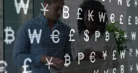 Collaboration in Finance with Digital Currency Symbols