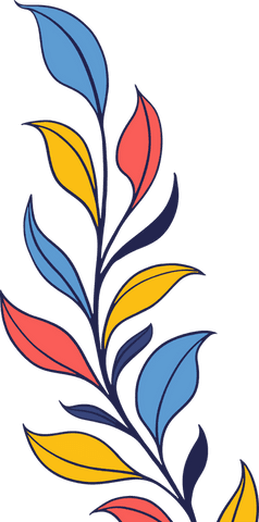 colorful organic branch art on transparent background - Download Free Stock Videos Pikwizard.com