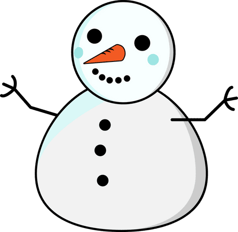 whimsical cartoon snowman illustration with transparent background - Download Free Stock Videos Pikwizard.com