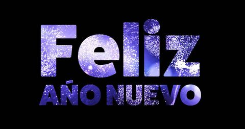 Feliz Año Nuevo with Sparkling Fireworks Celebration - Download Free Stock Images Pikwizard.com