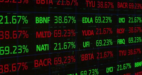 Colorful Financial Stock Market Data Display - Download Free Stock Images Pikwizard.com