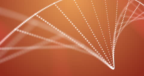 Abstract Wave Particle Lines on Gradient Background