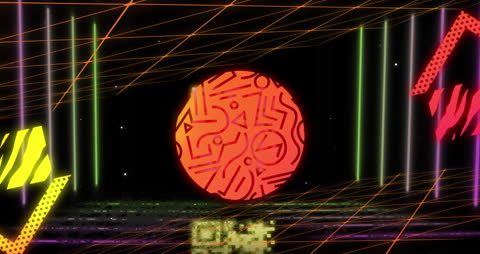 Animation of Abstract Geometric Shapes and Patterns