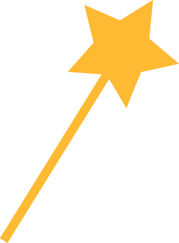 golden magic wand with star tip transparent background design - Download Free Stock Videos Pikwizard.com