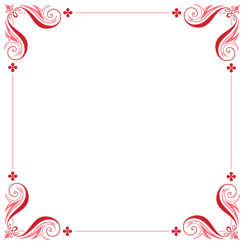 ornate red border with swirls on transparent background - Download Free Stock Videos Pikwizard.com