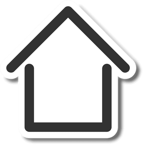 black and white house icon on transparent background - Download Free Stock Videos Pikwizard.com