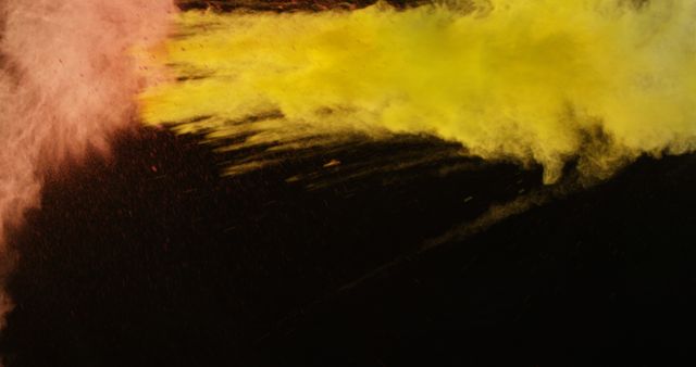 Colorful Powder Explosion in Black Background - Download Free Stock Images Pikwizard.com