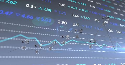 Digital Financial Data Visualization with Graphs - Download Free Stock Images Pikwizard.com