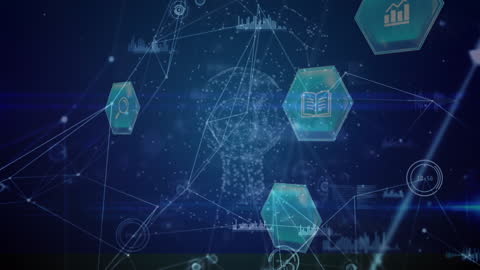 Global Network and Digital Interface Animation