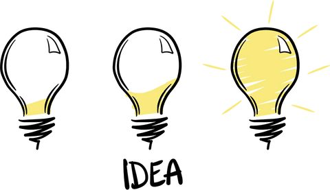 Idea Light Bulb Illustration on Transparent Background - Download Free Stock Videos Pikwizard.com