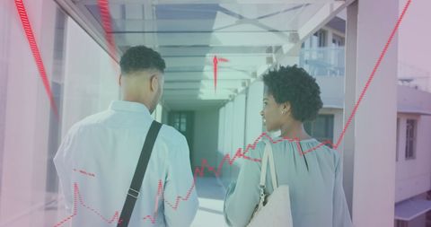 Diverse Business Professionals Analyzing Data Growth