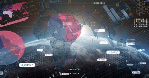 Futuristic Digital Monitoring and Data Visualization over Earth