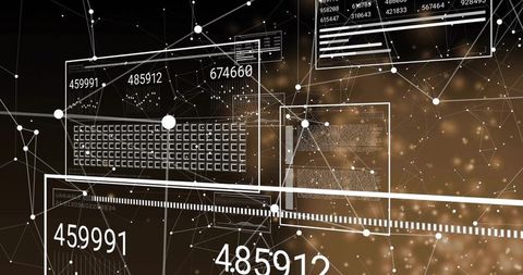 Futuristic Data Visualization in Digital Network Simulation