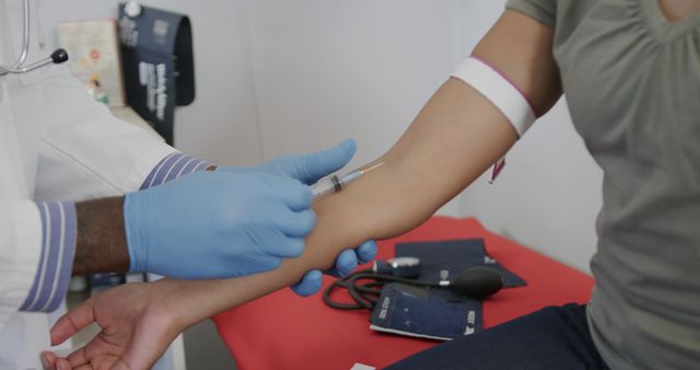 Medical Professional Administering Injection to Patient in Clinic - Download Free Stock Images Pikwizard.com