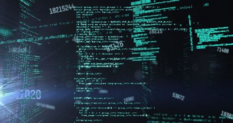 Digital Data Processing with Code and Numbers on Dark Background - Download Free Stock Images Pikwizard.com