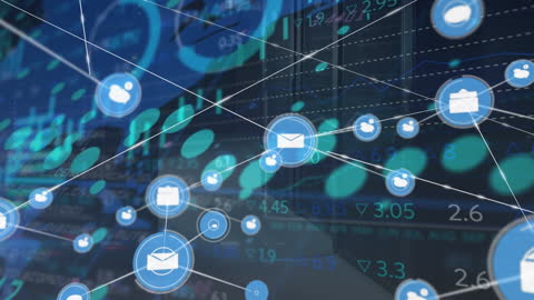 Digital Data Processing Over Network Connections Concept Art