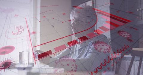 Senior woman experiences loneliness amid covid-19 pandemic