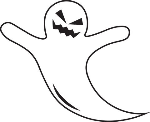 black ghost silhouette on transparent background for halloween decorations - Download Free Stock Videos Pikwizard.com