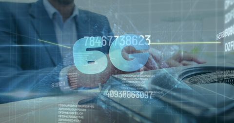 6G Technology and Security in Digital Business Concept