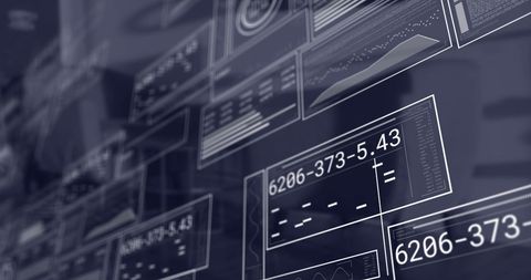 Digital Interface Displaying Business Data Processing - Download Free Stock Images Pikwizard.com