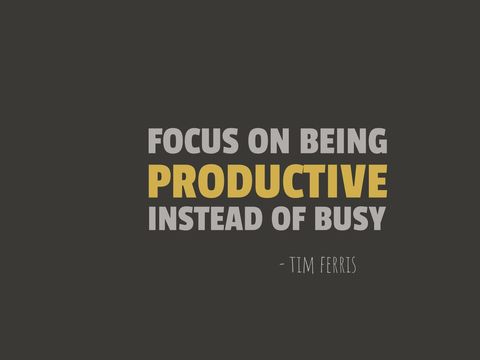 inspirational quote on productivity by tim ferris - Download Free Stock Templates Pikwizard.com