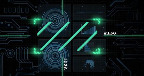 Digital Interface with Data Analysis Visualizations - Download Free Stock Images Pikwizard.com