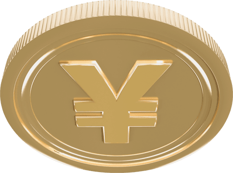 digital gold yen coin on transparent background - Download Free Stock Videos Pikwizard.com