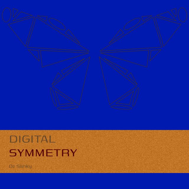 Digital Symmetry Album Cover with Abstract Butterfly Design - Download Free Stock Templates Pikwizard.com